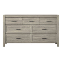 Ameriwood Home Beaumont - Commode à 7 tiroirs - chêne gris-Donnez immédiatement de l’allure à votre chambre avec cette magnifique commode à 6 tiroirs