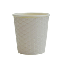 Gobelets à Double Paroi Ondulée - 4oz - Diamant Noir - Paquet de 200-Servez vos boissons chaudes et froides avec confiance