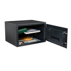 SentrySafe - Coffre-fort de sécurité à combinaison numérique - 1,2 pi3 - Noir-Type de serrure : Mécanisme de verrouillage numérique avec clé pour déverrouillage auxiliaire. Livré avec un code configuré en usine qui peut être changé en votre propre code personnel de 2 à 8 chiffres. Fourni avec deux clés pour déverrouillage auxiliaire