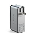 Satechi Chargeur Mural 108W USB-C 3-Port GaN - Gris sidéral-Gris sidéral