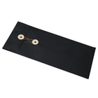 JAM Paper Enveloppes à ouverture au sommet à fermeture à bouton et à ficelle, 4 1/8 x 9/12 po, noir, 1000/paquet-Matériau : Papier