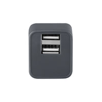 Basic Tech - Chargeur mural double USB, Charbon-Universel