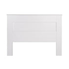 Prepac - Tête de lit à panneau plat WHFQ-1301-1, grand lit, blanc-Fini laminé blanc frais