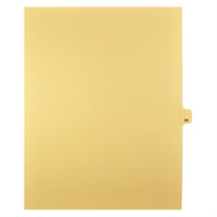 Markmaker - Intercalaires imprimes Legal, Chamois, 1/25th coupe, format lettre, sans trous, 25 tabs/PQT, 5 PQT/Boite, Numero 89-Intercalaires imprimes Legal