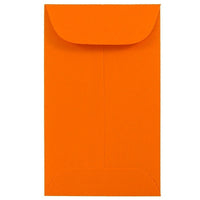 JAM Paper - Enveloppes à monnaie no 3, 2,5 x 4,25 po, papier orange Brite Hue recyclé, 1000/paquet-Enveloppes à monnaie