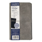 Carnet de voyage PU, gris, avec encart de 4 po x 7,25 po ligné inclus-1 carnet de 4,625 po x 7,75 po + 1 carnet de 4 po x 7,25 po, 60 feuilles