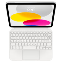 Apple - Magic Keyboard Folio pour iPad (A16/10e génération) - Anglais - Blanc-Expérience de frappe confortable avec un mécanisme à ciseaux avec un déplacement de 1 mm