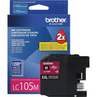 Brother – Cartouche d'encre magenta LC105, rendement très élevé (LC105MS)-Magenta