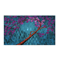 Designart – Imprimé sur toile de style galerie, art floral abstrait, 5 panneaux (PT2003-32-16)-Impression