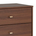 Prepac - Commode Milo à six tiroirs - cerisier-Dimensions finies : L 52,25 po x H 33 po x P 16 po