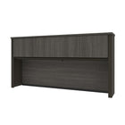 Bestar Prestige  Huche - Gris écorce & Ardoise-Bande de caoutchouc flexible pour le passage des câbles