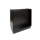 Can-Bramar - Econoline H-Unit slatwall présentoir - 48po P x 24po L x 54po H - Noir-Surface en mélamine durable de 3/4po d'épaisseur