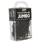 JAM Paper – Trombones géants, noir, 6 paquets de 75, total de 450 (2184933g)-Métal