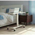 FitDesk - Bureau debout mobile réglable - Blanc-Bureau en MDF et base en acier