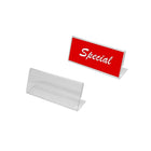 Futech Petit porte-étiquette, 2 "L x 1" H, transparent, 10 / paquet-Taille: 2 "L x 1" H