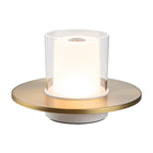 TuBICen - Candle Lampe de table à commande tactile - Laiton-Lampe de table, lampe d'extérieur, lampe de camping, lampe portable