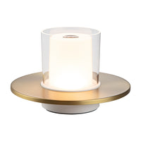 TuBICen - Candle Lampe de table à commande tactile - Laiton-Lampe de table, lampe d'extérieur, lampe de camping, lampe portable