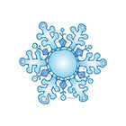 Carson-Dellosa - Découpes DJ Inkers, flocons de neige, 36/paquet (620009)-Multicolore
