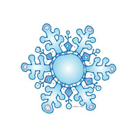 Carson-Dellosa - Découpes DJ Inkers, flocons de neige, 36/paquet (620009)-Multicolore