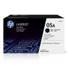 HP 05A (CE505D) Ens. 2 cartouches de toner HP LaserJet noir d’origine-Couleur: Noir