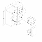 South Shore - Vietti - Meuble bar avec rangement - Noyer naturel-étagère pour bouteilles: Obtenez encore plus de rangement pour vos bouteilles avec cette étagère à 6 tablettes.