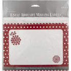 JAM Paper Étiquettes-cadeaux de Noël, 7 x 5 po, rouge, 40/paquet-Fini : lisse