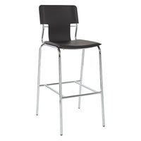 Tabouret bar Dorado, vinyle, base chrome, 30po-1