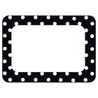 Teacher Created Resources - Porte-noms/étiquettes, 3 1/2 x 2 1/2, pois noirs 2, 36/paquet (TCR5538)-Thème/modèle : Pois noirs 2