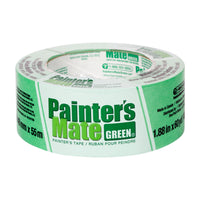 Ruban-cache Painter’s Mate vert de Shurtech, 48 mm x 55 m-Recommandé pour plusieurs surfaces notamment la cloison sèche peinte, le bois, le métal, le verre et plus