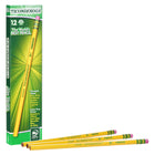 Ticonderoga − Crayons de bois – No 4 2H Extra dur – Jaune – Paquet de 12-Formule exclusive de graphite No 4 2H Extra dur pour les applications où un graphite très dur est souhaité