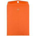 JAM Paper - Enveloppes colourées 9 x 12 avec fermeture à fermoir - Orange recyclé - Paquet de 50-Couleur orange