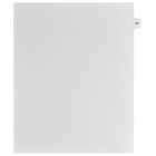 Markmaker - Intercalaires imprimes Legal, Blanc, 1/15th coupe, format lettre, sans trous, 25 tabs/PQT, 5 PQT/Boite, Numero 62-Intercalaires imprimes Legal