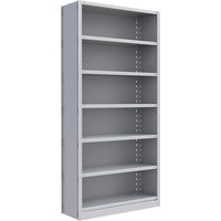 Metalware – Étagère sans boulons RK225, 7 tablettes, 36 x 18 x 76 po, gris pâle-Système de tablettes réglables offrant un espace de rangement solide, mais économique qui convient à vos besoins