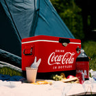 Coffre à glace Coca-Cola, 54 L-Drain résistant à la rouille et aux fuites pour drainage sans inclinaison