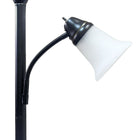 Elegant Designs – Lampe de sol à incandescence, restauration bronze (LF2003-RBZ)-Dimensions : 13,25 long. x 18 larg. x 72 haut. (po)