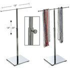 Azar Displays – Présentoir à tige unique pour colliers, chromé (300651)-Pour exposer des colliers