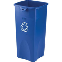 RubbermaidMD ® Contenant de recyclage carré-Convient à lâ€™extérieur comme à lâ€™intérieur, conçu pour résister aux intempéries et à la manutention extrême