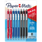 Paper MateMD –  Stylo à bille InkJoy 300 RT, pointe rétractable de 1,0 mm, 8/pqt-Écriture uniforme et agréable