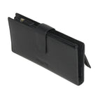 Club Rochelier - Pochette Femme avec Rabat Portefeuille - Noir-Fermeture à languette