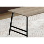 Monarch Specialties - 3792 Table De Salon - 40 po L/Taupe Fonce/Metal Noir-Assemblage requis: des instructions illustrees et tout le materiel sont fournis pour plus de commodite (des outils supplementaires peuvent être necessaires)