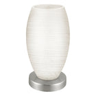 Eglo - Bastista 1 lampe de table avec interrupteur sur fil - 9" - nickel mat-Lampe de table