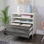 Sauder - Vista Key 1-tiroir Caisson classeur - Finition Pearl Oak (430880)-Coulisses à extension complète