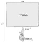 Eddie's - Versa Clip avec porte-affiche 7 "W x 5 "H - Transparent - Paquet de 10 (130660-10)-Plastique transparent