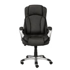 Brassex - Chaise de bureau executif Isaac, gris-Design ergonomique avec appui-tête et dossier complet pour un soutien optimal pendant le travail