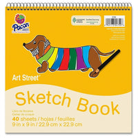 Pacon - Bloc de papier à dessin blanc Art Street, 9 x 9 po-Taille : 9 haut. x 9 larg. (po)
