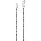 iStore - Câble Lightning tissé pour recharge et synchronisation, 1 m, noir/blanc-Charge et synchronise tout dispositif Apple Lightning