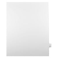 Mark Maker – Onglets séparateurs juridiques blancs, 1/25 onglets, format lettre, sans trous, numéro 21, 25/paquet-Onglets séparateurs blancs, 1/25 onglets