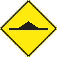 Accuform Signs - Panneau De Circulation Dos D'Âne, 30po x 30po, Aluminium, Pictogramme-Type d'affichage Boulonné