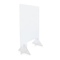 Eddie’s Hang-Up Display. Bouclier/barrière de protection de caissier au comptoir y compris les pieds, 23 po L x 32 po H-Écran de protection des caissiers (protection anti-éternuements des caissiers)