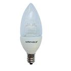 Northern Stars – Ampoule DEL B10 de 5W Candelabra 80038, intensité réglable, transparent, blanc, paquet de 2-DEL Candelabra B10 de 5W, blanc chaleureux (blanc doux)